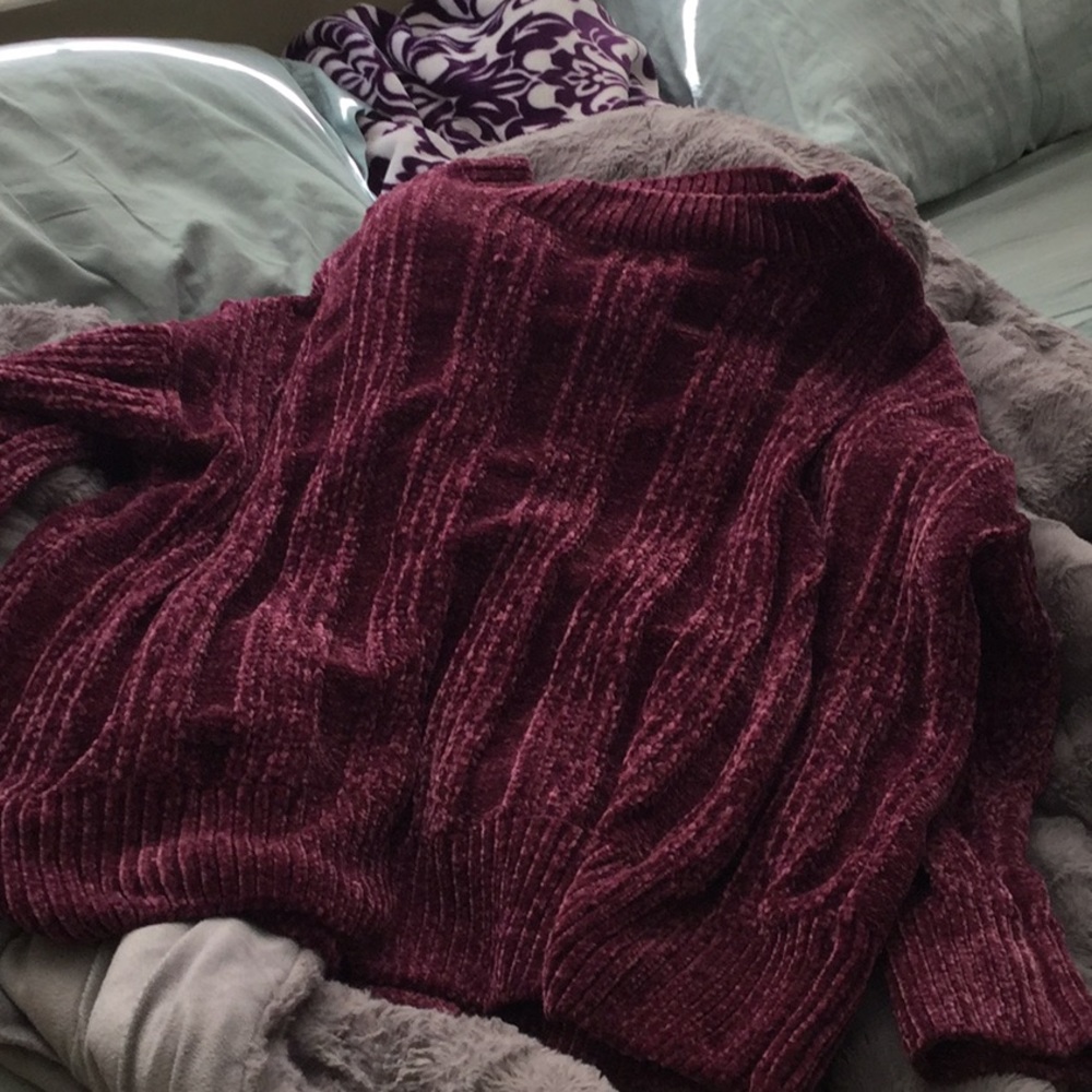 Wine colored sweater
